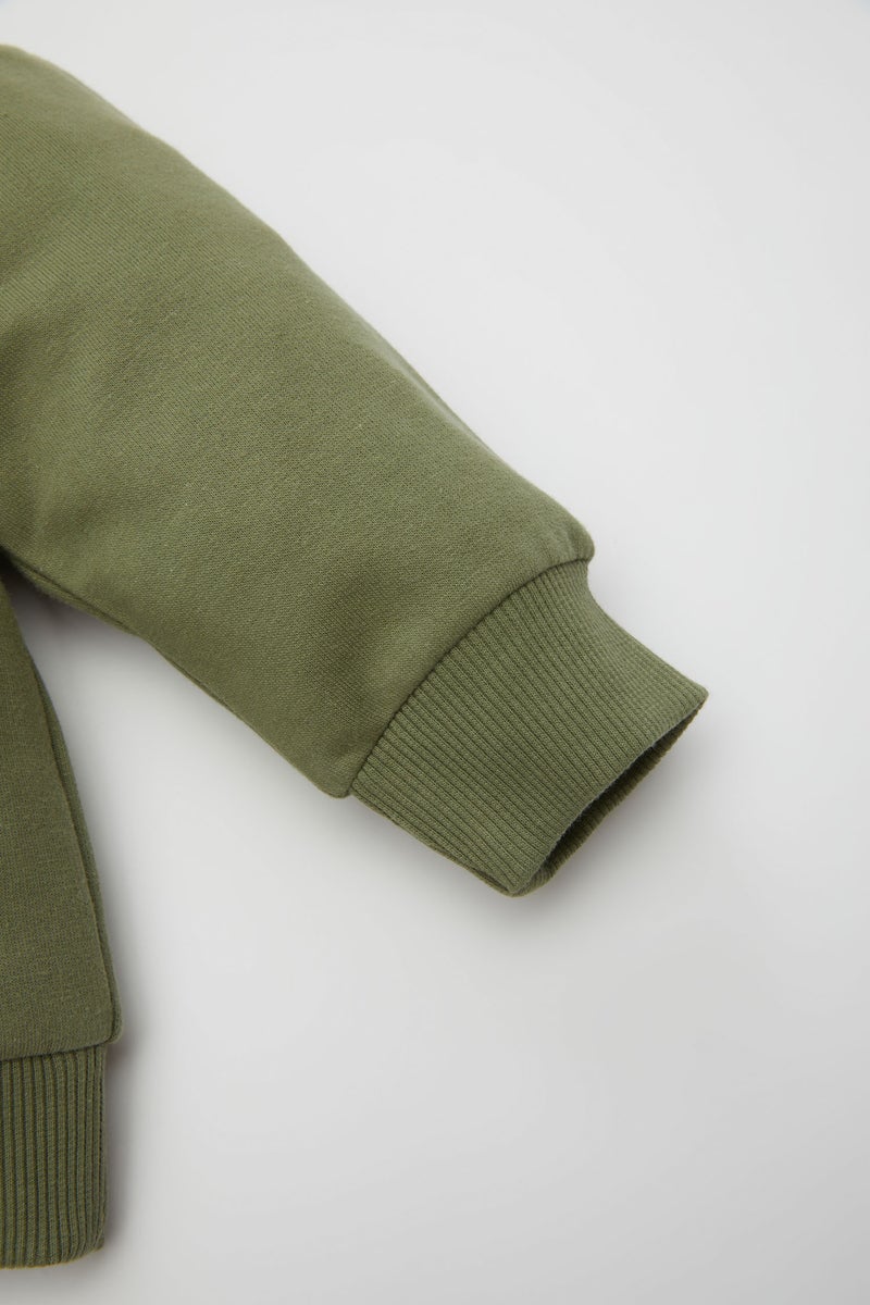 DeFacto Green BabyBoy Baby Boy Printed Sweatshirt Sweatpants 2 Piece Set Casual - Image 4